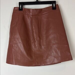 Aritzia Wilfred Brown-Pink A-Line Mini Skirt for Cocktail